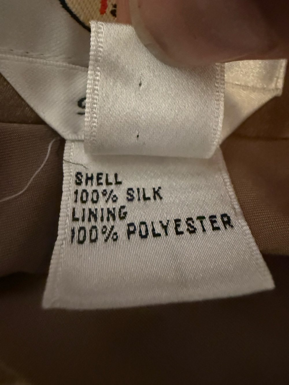 Light caramel brown silk Talbots Skirt - Women's - Picture 4 of 4